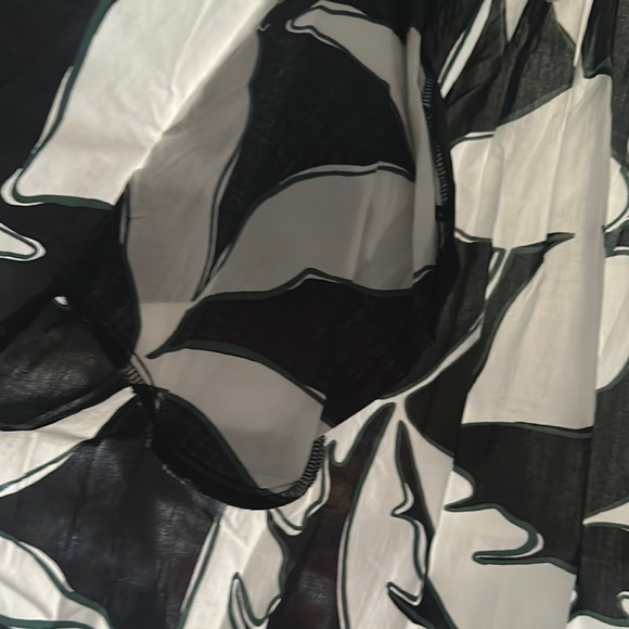 Lane Bryant Black and White Halter Midi Sundress - Picture 7 of 10